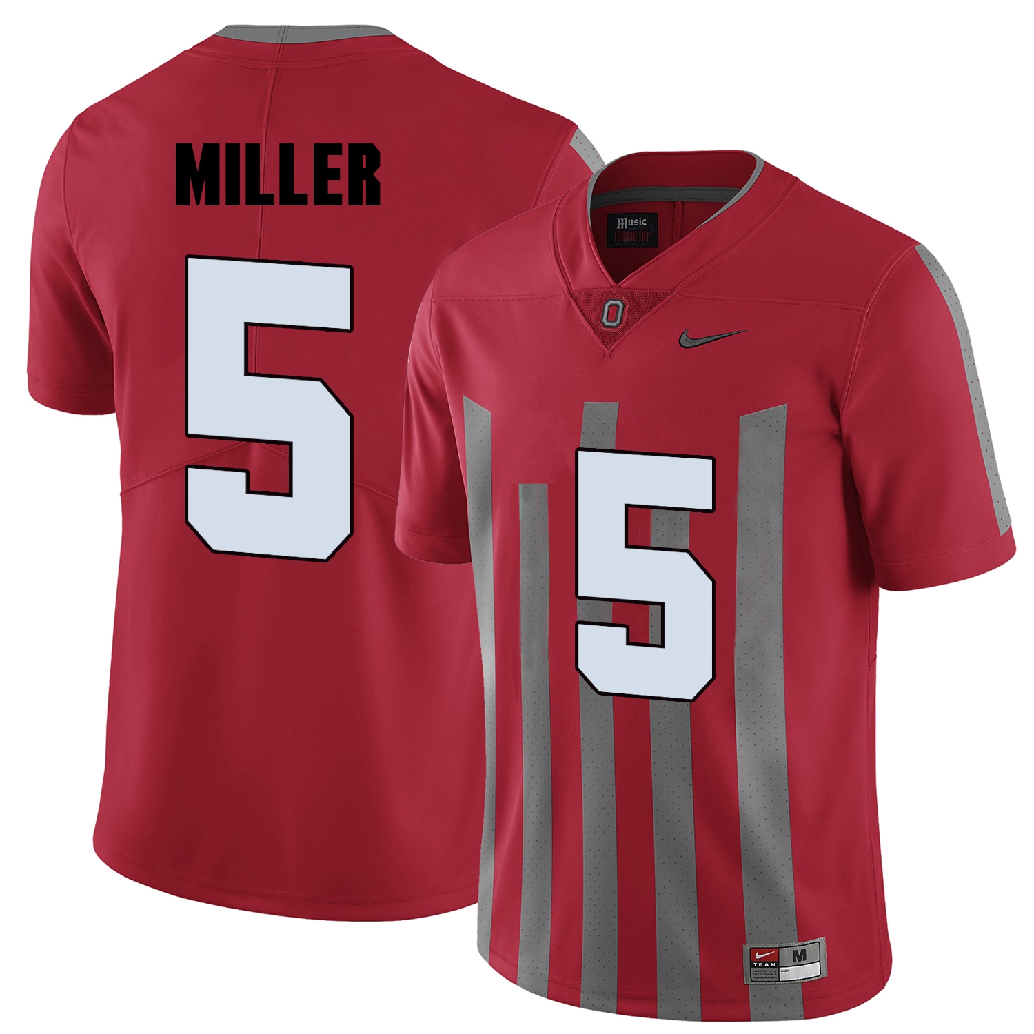 Ohio State Buckeyes Men's NCAA Braxton Miller #5 Red Elite College Football Jersey ZOD1449IN